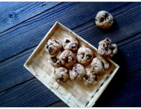 Cookies chocolat bananes et huile d'olive