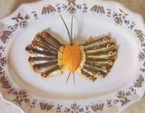 Papillon de sardines fraîches