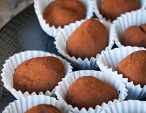 Truffes chocolat gingembre et poivre