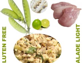 Salade de poulet citronnée épicée au gingembre