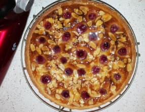 Tarte amandine aux framboises
