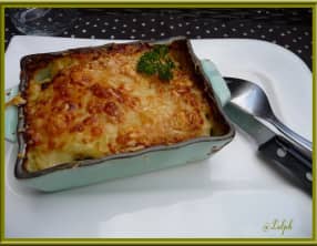 Hachis parmentier poulet, courgettes