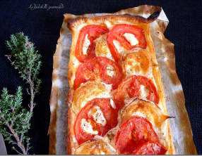 Tarte feuilletée terre-mer