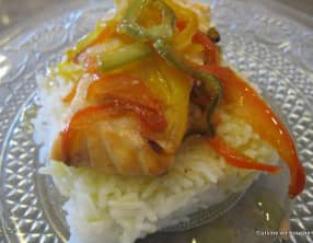 Saumon aux poivrons