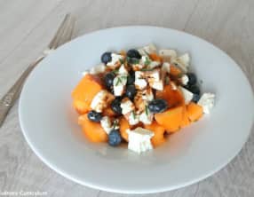 Salade de melon, myrtilles et feta