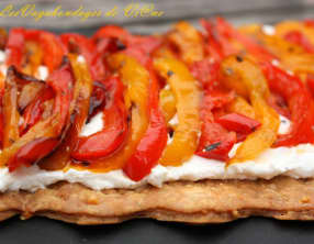 Tarte parmesane aux poivrons