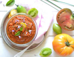 Dip gourmand tomate poivron
