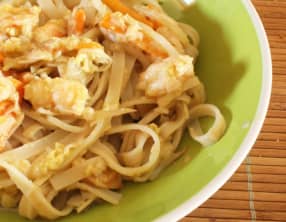 Pad thaï aux crevettes