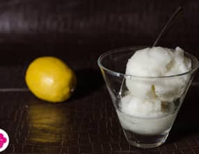 Sorbet au citron - avec ou sans sorbetière
