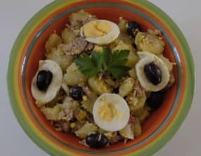 Salade de pommes de terre aux accents marocains