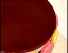 Entremet verveine framboise