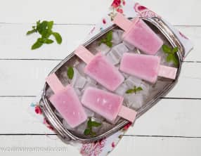 Esquimaux au yaourt et framboises