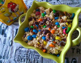 Crumble Chocobananes et m&m's