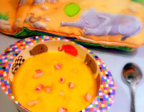 Crème de carottes au fromage blanc pour bébé