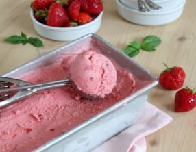 Crème glacée à la fraise