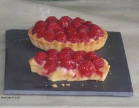 Tartelettes aux framboises aux deux crèmes mieux que chez le pâtissier