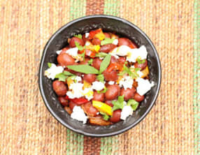 Salade de haricots rouges aux saveurs tex-mex