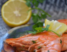 Crevettes à l'ail et au persil