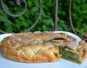 Tourte aux épinards et ricotta