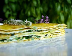 Mille-feuille d’omelette estival