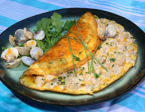 Omelette aux coques