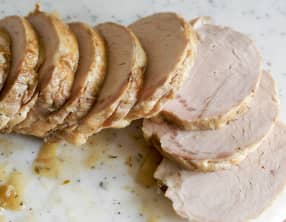 Rôti de porc cuit sous-vide à basse température