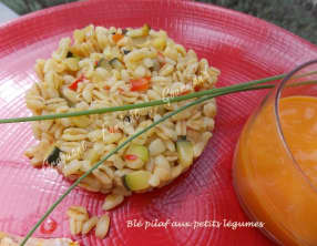 Blé pilaf aux petits légumes