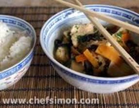 Poulet sauté au wok