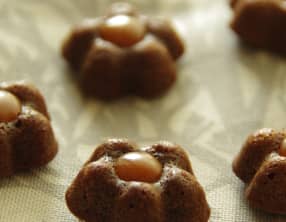 Petites bouchées chocolat et caramel beurre salé