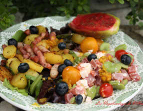 Salade salée-sucrée, en chaud et froid