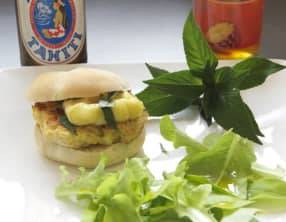 Burgers poulet-coco aux saveurs de Mooréa