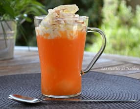 Cappuccino glacé au melon