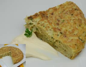 Omelette spaghetti sardine