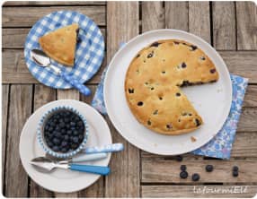 Tarte muffin à la myrtille