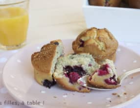 Muffins aux fruits rouges