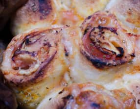 Chinois de pizza au Comté et au chèvre