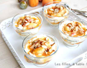 Crème de fromage blanc et compotée de fruits