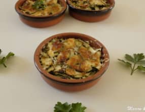 Gratin de courgettes à la crème et à l’ail