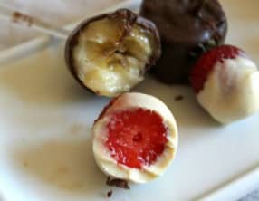 Fruits aux 2 chocolats