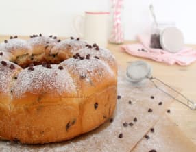 Brioche aux pépites de chocolat