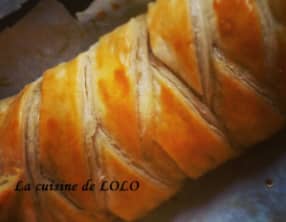 Tresse aux poivrons et lardons