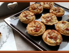 Tartelettes au râpé de jambon