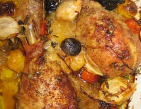Tajine marocain de poulet au citron confit