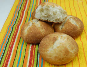 Petits pains sans pétrissage