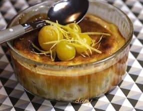 Gratin de mirabelles citron et mascarpone