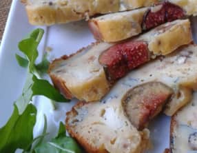 Cake aux figues,chèvre et miel