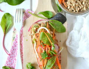 Tartine végétarienne façon "banh mi"