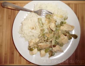Poulet aux poivrons verts