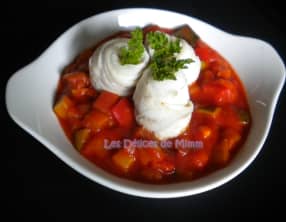 Filets de limande roulés aux légumes du soleil