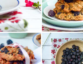 Cookies végétaux aux mûres